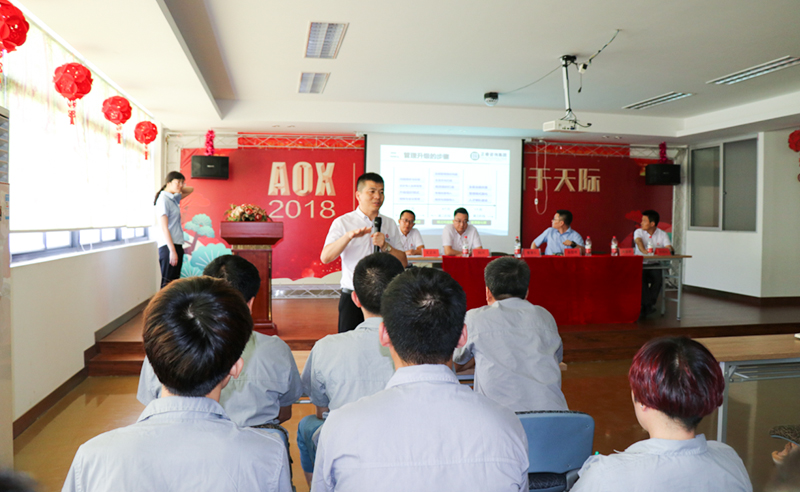 熱烈祝賀2018年7月17日浙江澳翔自控科技有限公司正式啟動(dòng)管理升級