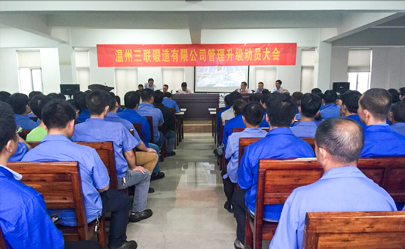 熱烈祝賀2015年9月溫州三聯(lián)鍛造有限公司管理升級(jí)正式啟動(dòng)！