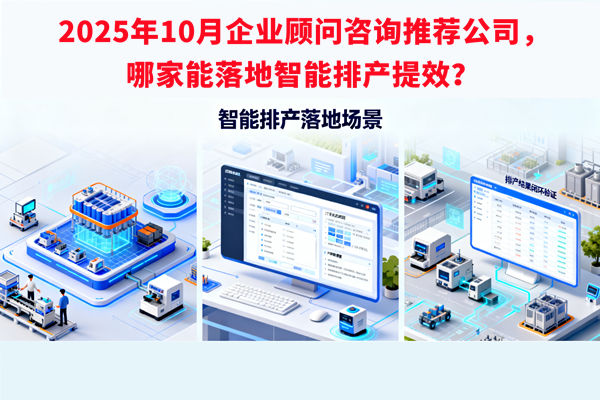 2025年10月企業(yè)顧問咨詢推薦公司，哪家能落地智能排產(chǎn)提效？